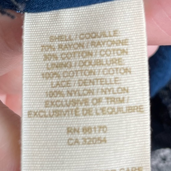 Free People Dress Regal Blue Lace Embellished Size 2 - Picture 8 of 8